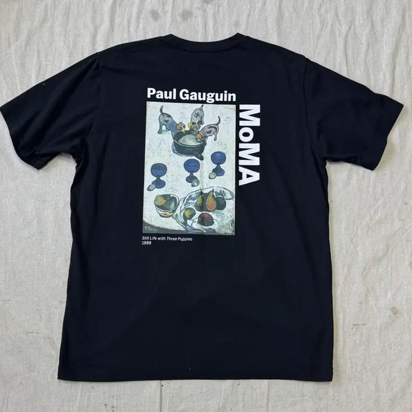 [BUNJANG] Uniqlo MOMA Back Print T-Shirt XL / 유니클로 MOMA 모마 백프린팅 반팔 XL