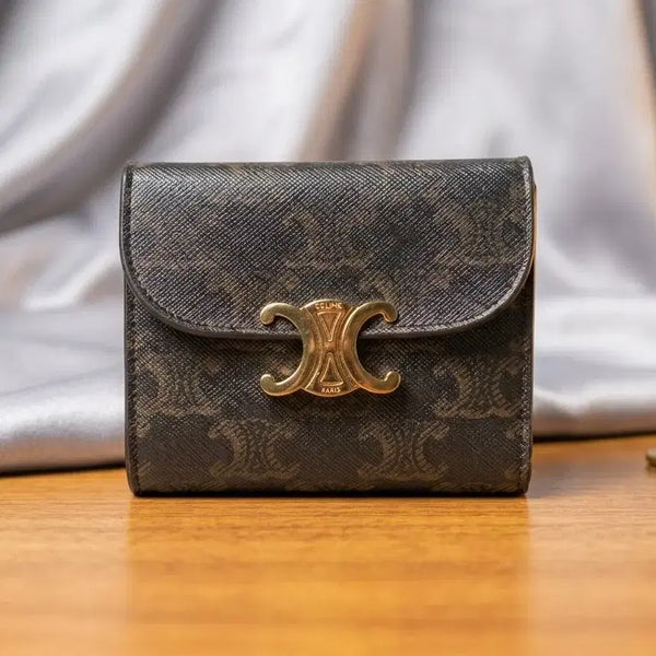 [BUNJANG] Celine Small Wallet Triomphe Canvas Tan / [s급/정품] 셀린느 스몰 월렛 트리옹프 캔버스 탄
