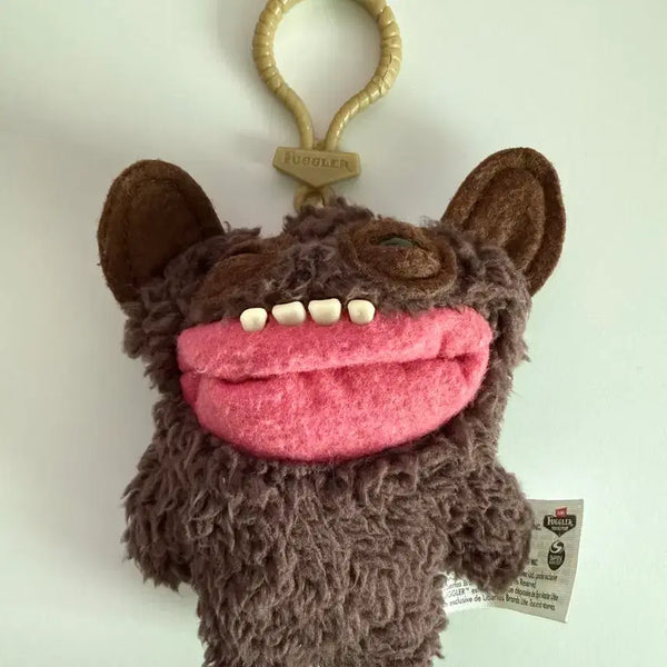 [BUNJANG] Fuggle Green Green & Brown Furry Plush Keychain / Fuggle 퍼글러 키링 그린그린 브라운