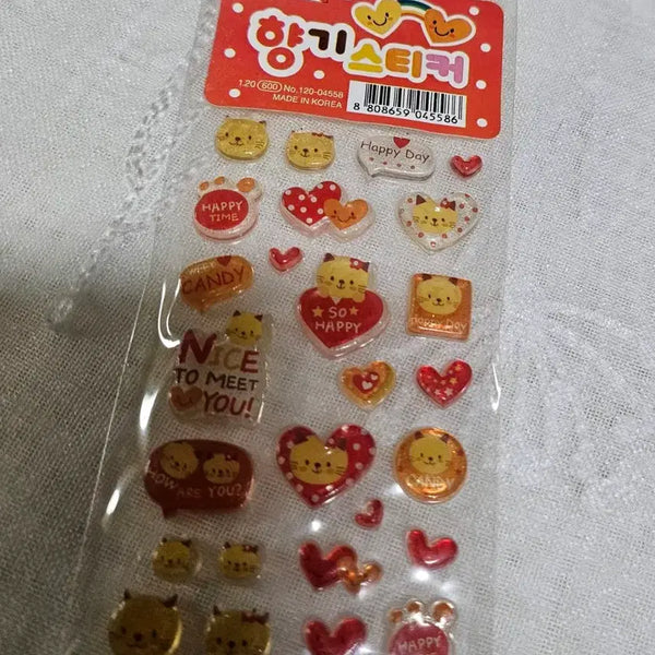 [BUNJANG] Vintage Scent Sticker Set - Retro Animal Characters for Scrapbooking / 고전문구 향기 스티커 다꾸 팬시 레트로 빈티지 캐릭터 동물