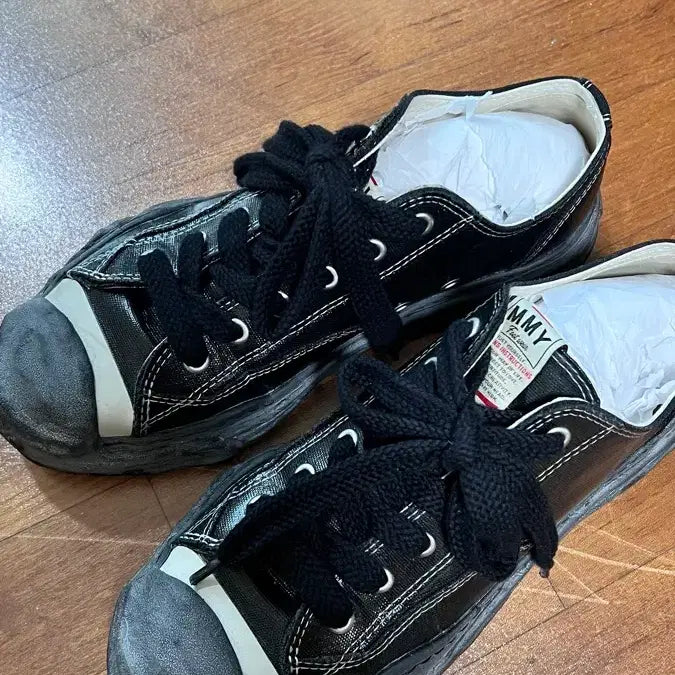[BUNJANG] Yasunori Hank OG Sole Silicone Coated Canvas Low-Top Sneakers / 야스히로 행크 OG솔 실리콘 코팅 캔버스 풀팩