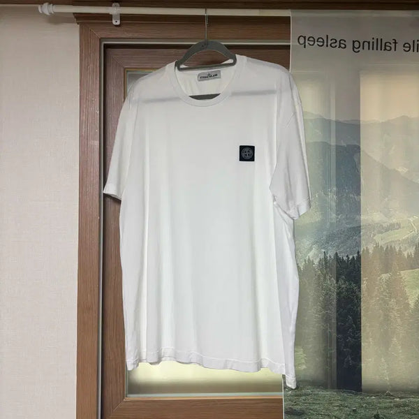 [BUNJANG] Stone Island Regular Fit T-Shirt White XXL / [XXL] 스톤아일랜드 반팔티 (레귤러핏)