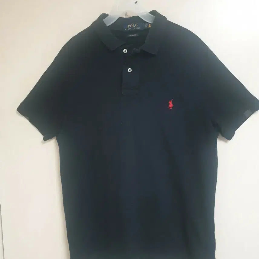 [BUNJANG] Polo Ralph Lauren Black Custom Fit Polo Shirt / 폴로 랄프로렌 블랙 카라티 S 커스텀핏