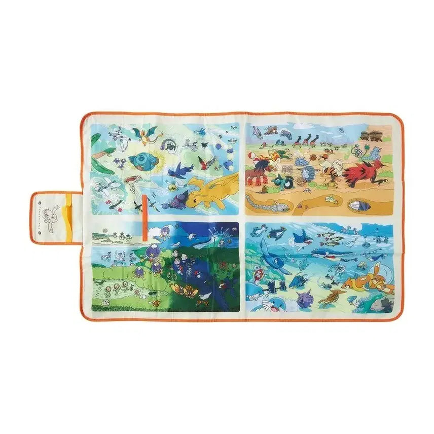 [BUNJANG] Pokemon Ecosystem Encyclopedia Picnic Mat / 포켓몬 생태도감 피크닉매트