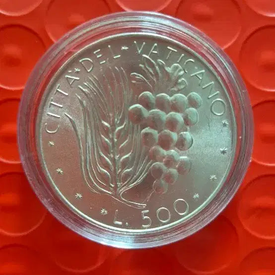 [BUNJANG] 1970 Vatican City 500 Lire Silver Coin / 1970년 바티칸 시국 500리라 포도&밀  은화