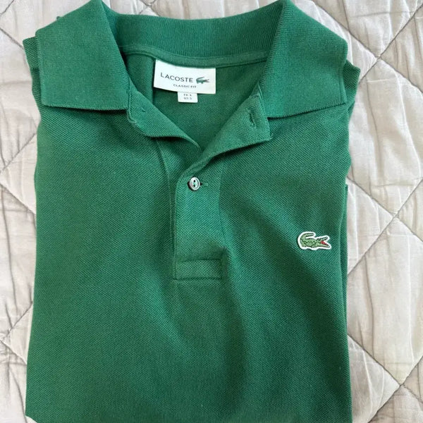 [BUNJANG] Lacoste Classic Fit Pique Polo Shirt Green / 라코스테 카라티 그린 US 5