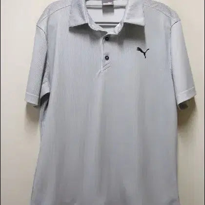 [BUNJANG] Puma Golf Stripe Poly Functional Polo T-shirt Size L / 푸마 골프 정품 PUMA 스트라이프 폴리 기능성 카라티 택L