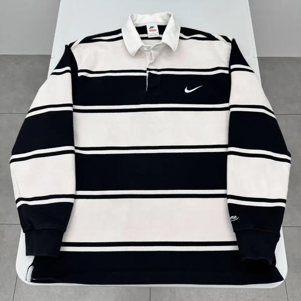 [BUNJANG] Nike x Supreme Rugby Sweatshirt / 나이키 X 슈프림 럭비 스웻