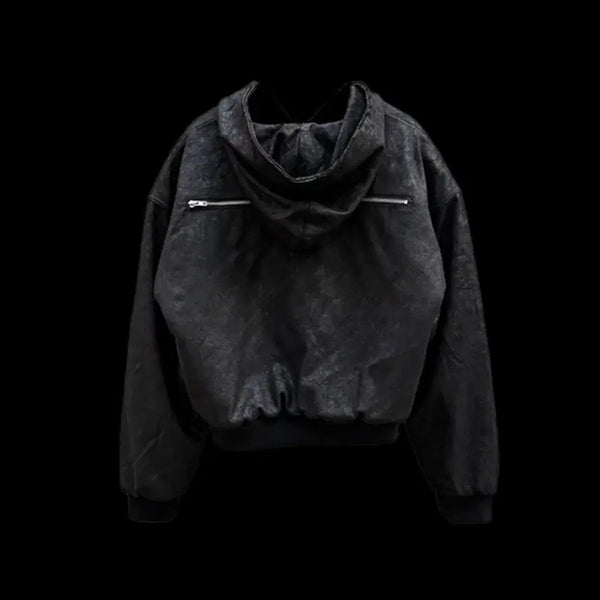 [BUNJANG] OS Pracquify Crackskin Bomber Jacket / [OS] 프라아큐파이 크랙스킨 봄버자켓