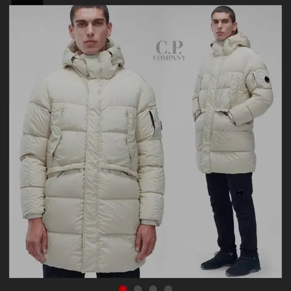 [BUNJANG] CP Company 21FW NYCRA-R Down Padded Jumper White / 매장판~CP컴퍼니 21FW NYCRA-R 덕다운 패딩 점퍼