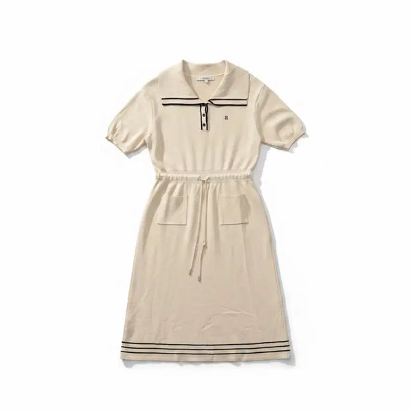 [BUNJANG] On&On Women's Knit Dress Beige / 여성85/ 온앤온 반팔 니트 원피스 베이지