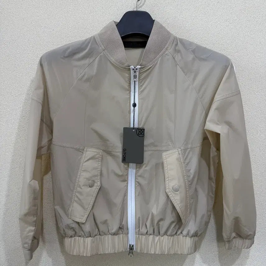 [BUNJANG] Women's Golf Windbreaker White & Beige Size S / 여성 골프 바람막이 화이트&베이지 55사이즈