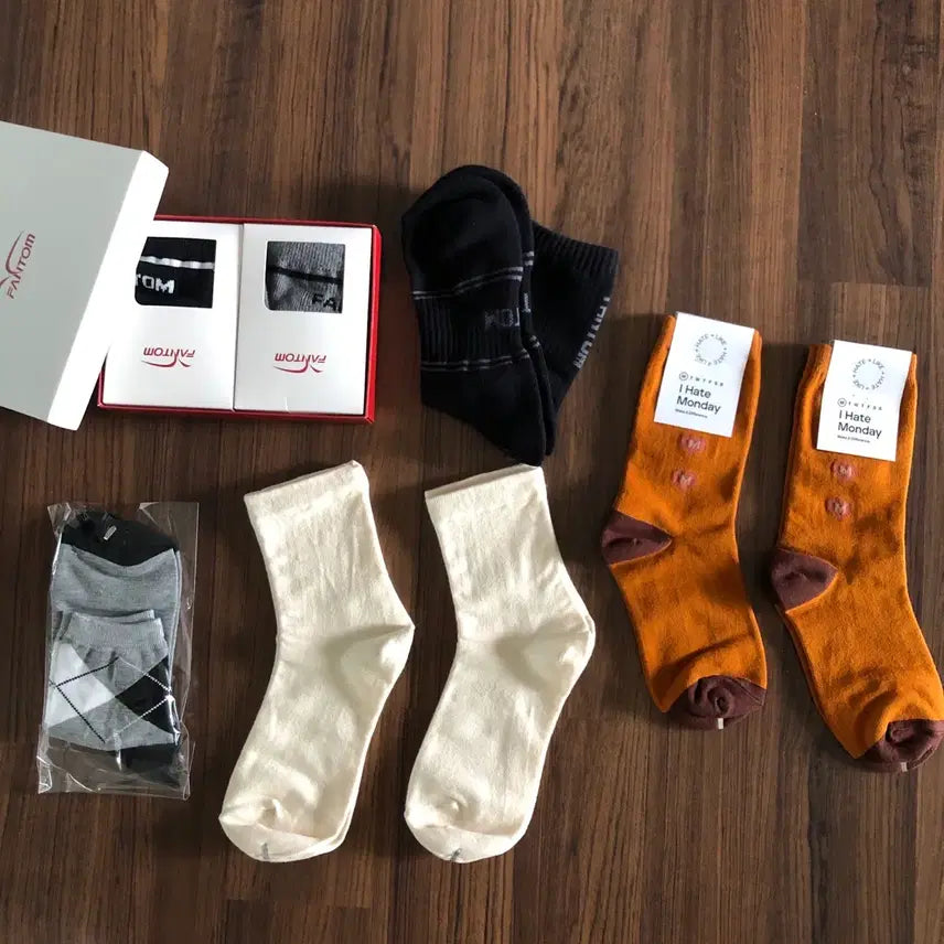 [BUNJANG] Phantom Innerwear Men's Socks Set (8 Pairs) / 새상품) 남성 양말 세트 8켤레 팬텀 이너웨어 데일리 등산 스포츠