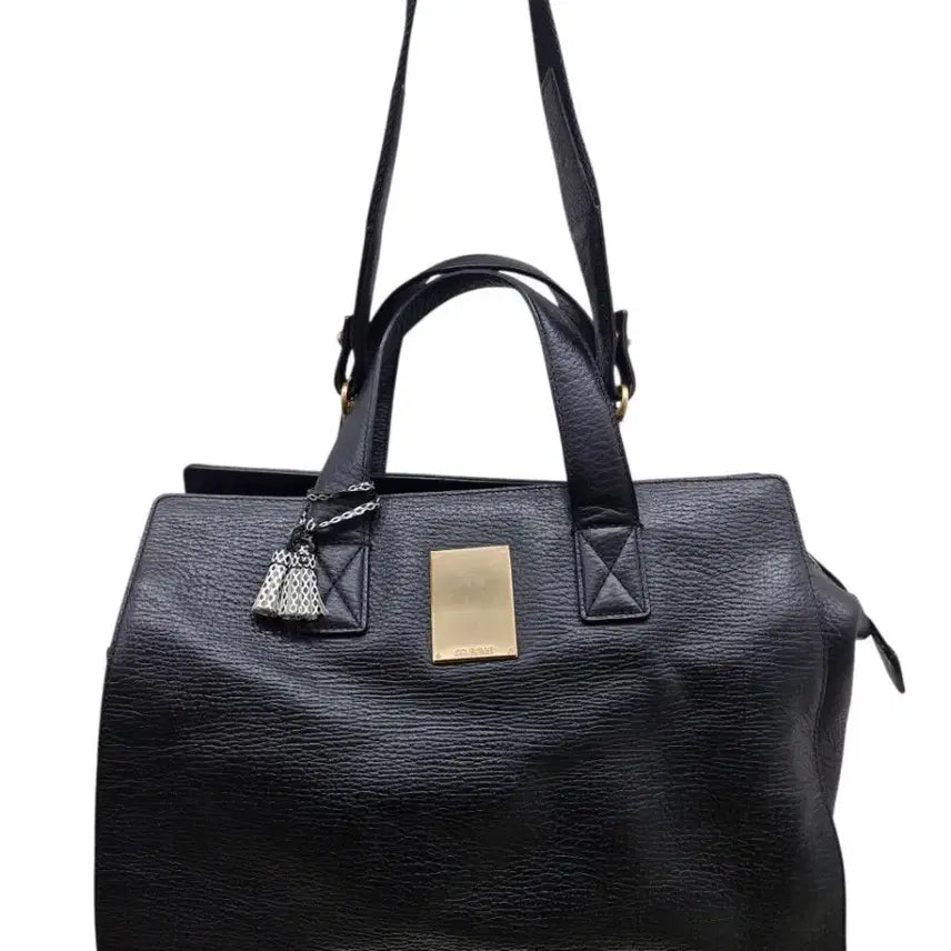 [BUNJANG] Couronne Dain Bag Tote Bag Leather Black / 쿠론 다인백 (택포)
