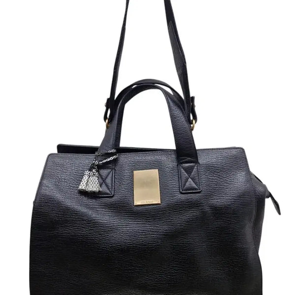[BUNJANG] Couronne Dain Bag Tote Bag Leather Black / 쿠론 다인백 (택포)