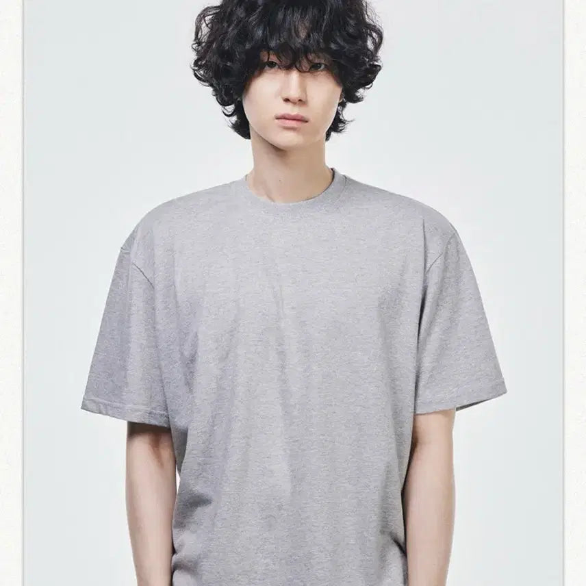 [BUNJANG] Signature Cropped Short Sleeve T-Shirt Gray (New) / 시그니처 크롭 반팔 그레이 (새상품)