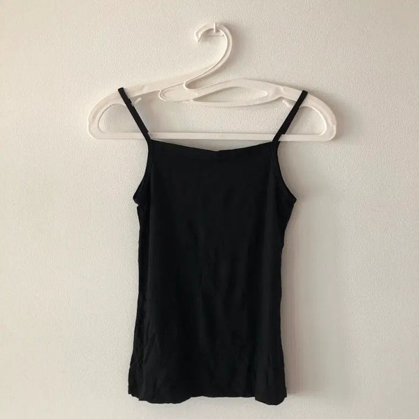 [BUNJANG] Basic Sleeveless Innerwear Tank Top / 새상품) 신축성 좋은 찰랑 민소매 끈 나시 일자나시 이너웨어 기본 아이템