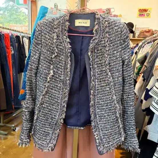 [BUNJANG] Mine Tweed Jacket / 한섬 마인 트위드 자켓