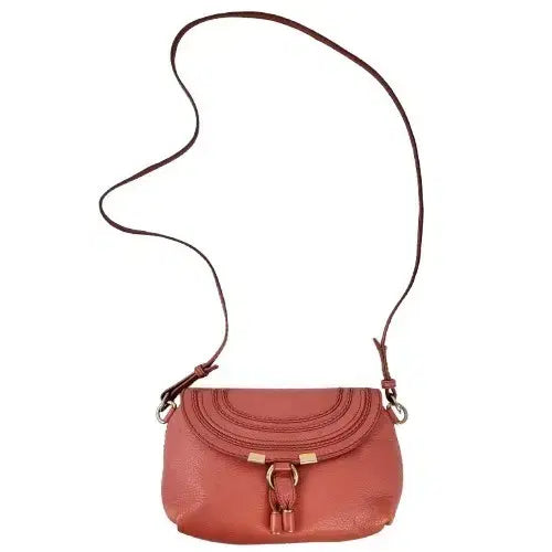 [BUNJANG] Chloe Marcie Orange Pink Mini Crossbody Bag / 정품 끌로에 마르씨 오렌지핑크 미니 크로스백