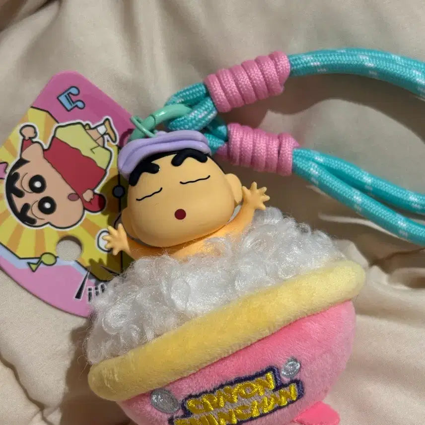 [BUNJANG] Crayon Shin-chan Plush Keychain - Pink / 짱구는 못말려 봉제 열쇠고리 핑크
