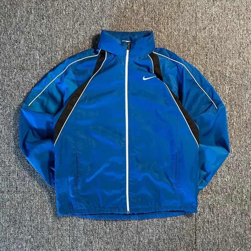 [BUNJANG] Nike Old School Hidden Hood Windbreaker Blue / 나이키 올드스쿨 히든후드 블루 바람막이