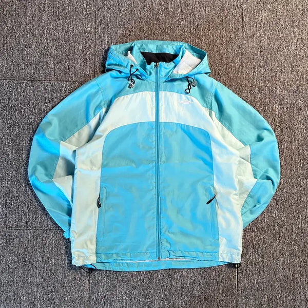 [BUNJANG] Umbro Old School Sky Blue Windbreaker Jacket / 엄브로 올드스쿨 스카이블루 바람막이
