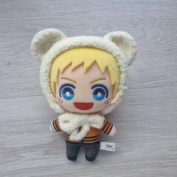 [BUNJANG] Naruto Tomonui "Bear Ear Cover" Plush Accessory Bundle Set / [일괄] 나루토 토모누이 곰돌이 귀도리 인형옷 인형