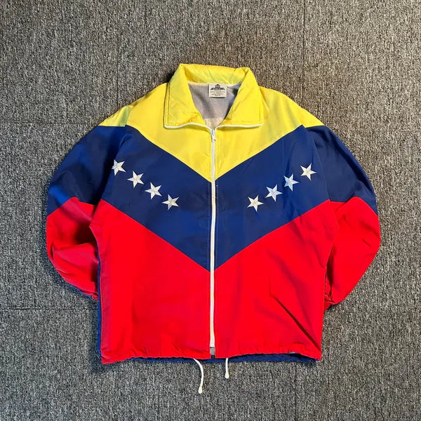 [BUNJANG] Vintage Old School Venezuela Windbreaker Jacket XL / 빈티지 올드스쿨 베네수엘라 바람막이