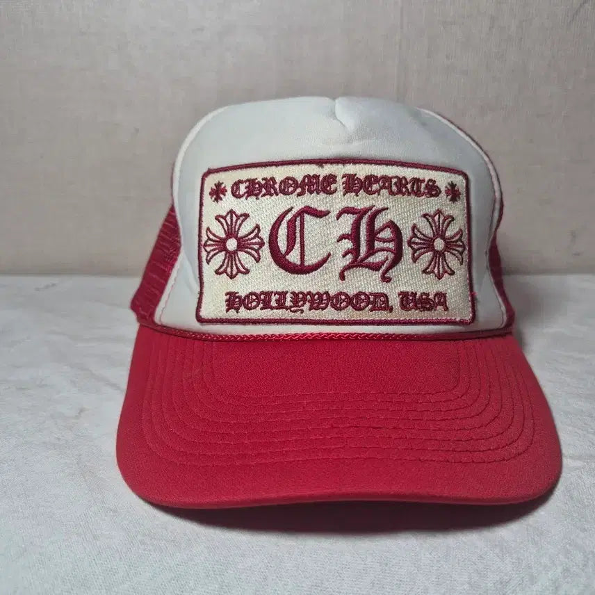 [BUNJANG] Chrome Hearts Trucker Cap Red/White One Size / 크롬하츠 트러커캡 레드/화이트(onesize)