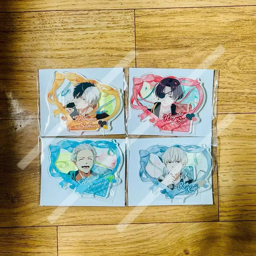 [BUNJANG] Winbre S.O. Sakura Umemiya Kajii Birthday Illustration Heart Acrylic Goods Set / 할인)윈브레 스오 사쿠라 우메미야 카지 생일 일러스트 하트 아크릴굿즈