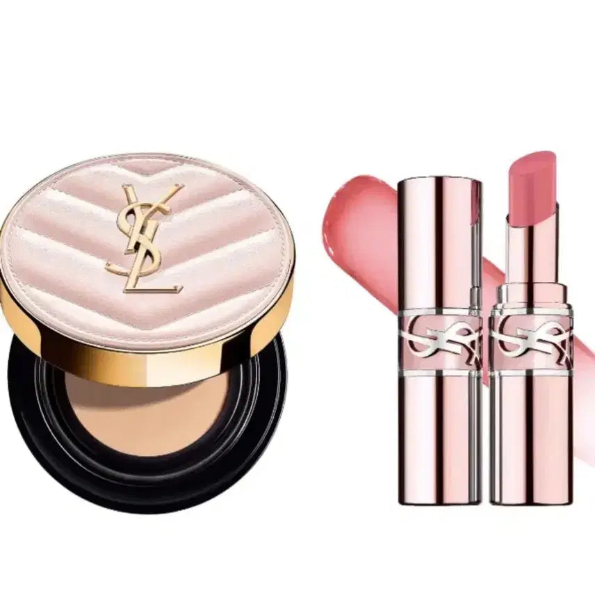 [BUNJANG] Yves Saint Laurent Cushion Foundation & Lipstick Set / (원가 약 16만원) 입생쿠션 + 입생립스틱