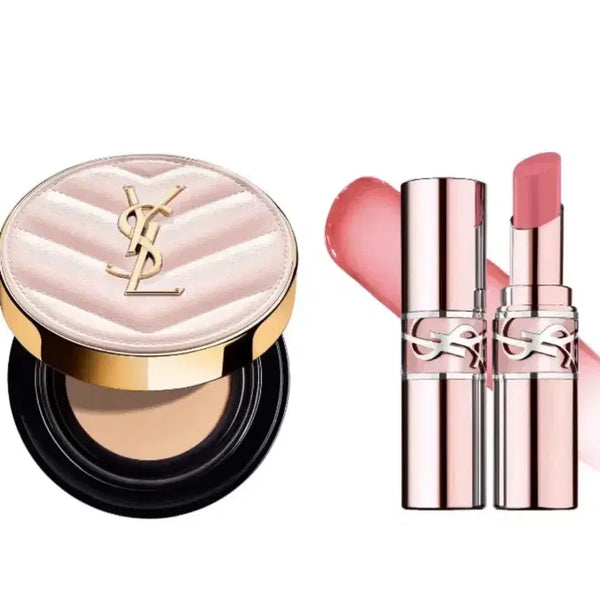 [BUNJANG] Yves Saint Laurent Cushion Foundation & Lipstick Set / (원가 약 16만원) 입생쿠션 + 입생립스틱