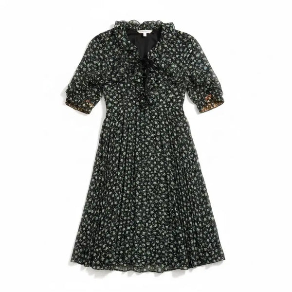 [BUNJANG] Eight Seconds Floral Pattern Shirring Long Dress / 여성90/ 에잇세컨즈 원피스 플로럴 패턴 셔링 롱 원피스