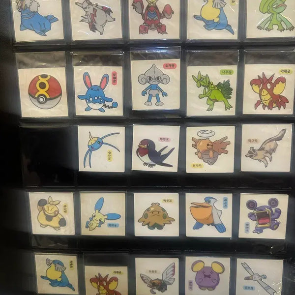 [BUNJANG] Vintage Pokémon AG 'Ddibbu-seal' Sticker Bundle (49 pcs) / 구버전 포켓몬 스티커 일괄 ag띠부씰