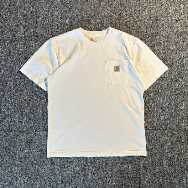 [BUNJANG] Carhartt Original Fit White T-Shirt / 칼하트 오리지널핏 화이트 반팔티셔츠