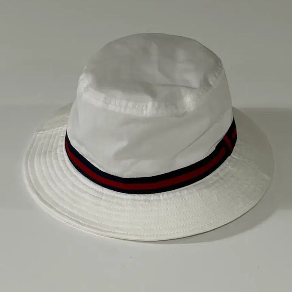 [BUNJANG] Dorfman Pacific Vintage Striped White Bucket Hat / 도프만 퍼시픽(Dorfman) 빈티지 스트라이프 화이트 버킷햇