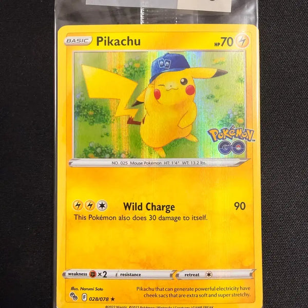 [BUNJANG] 2022 Pokemon North American GO Promo Pikachu Holo-08 Sealed / [등급용/미개봉] 2022 포켓몬 북미판 GO 프로모 피카츄 홀로-08