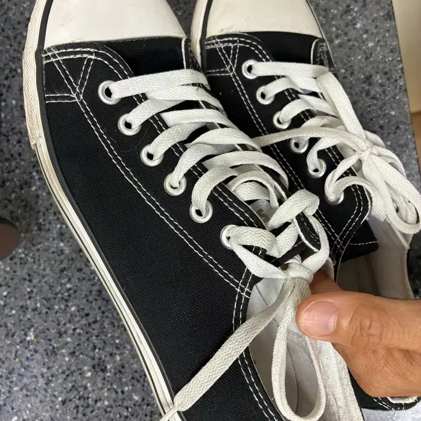 [BUNJANG] Canvas Style Black Sneakers / 컨버스 스타일
