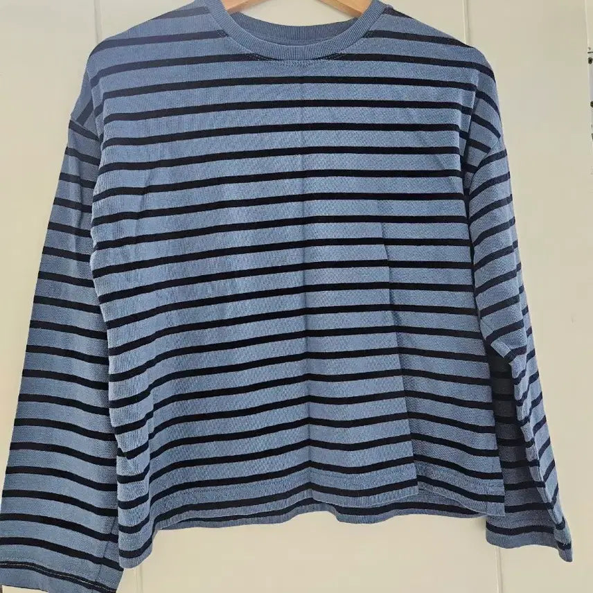 [BUNJANG] Zara Blue Stripe Long Sleeve T-Shirt / Zara 자라 블루 스트라이프 긴팔티셔츠