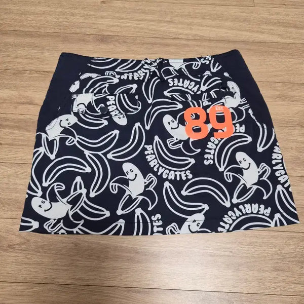 [BUNJANG] Pargates Golf Banana Pattern Skirt Size 0 / 파리게이츠 골프 스커트 0사이즈