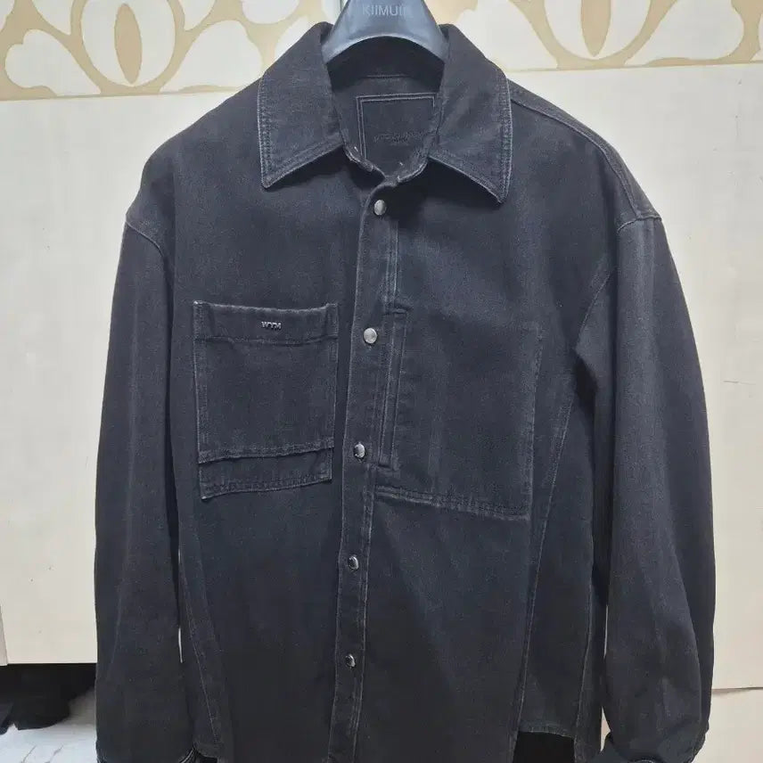 [BUNJANG] Wooyoungmi Black Denim Jacket (Size 48) / 우영미 데님 자켓 48사이즈