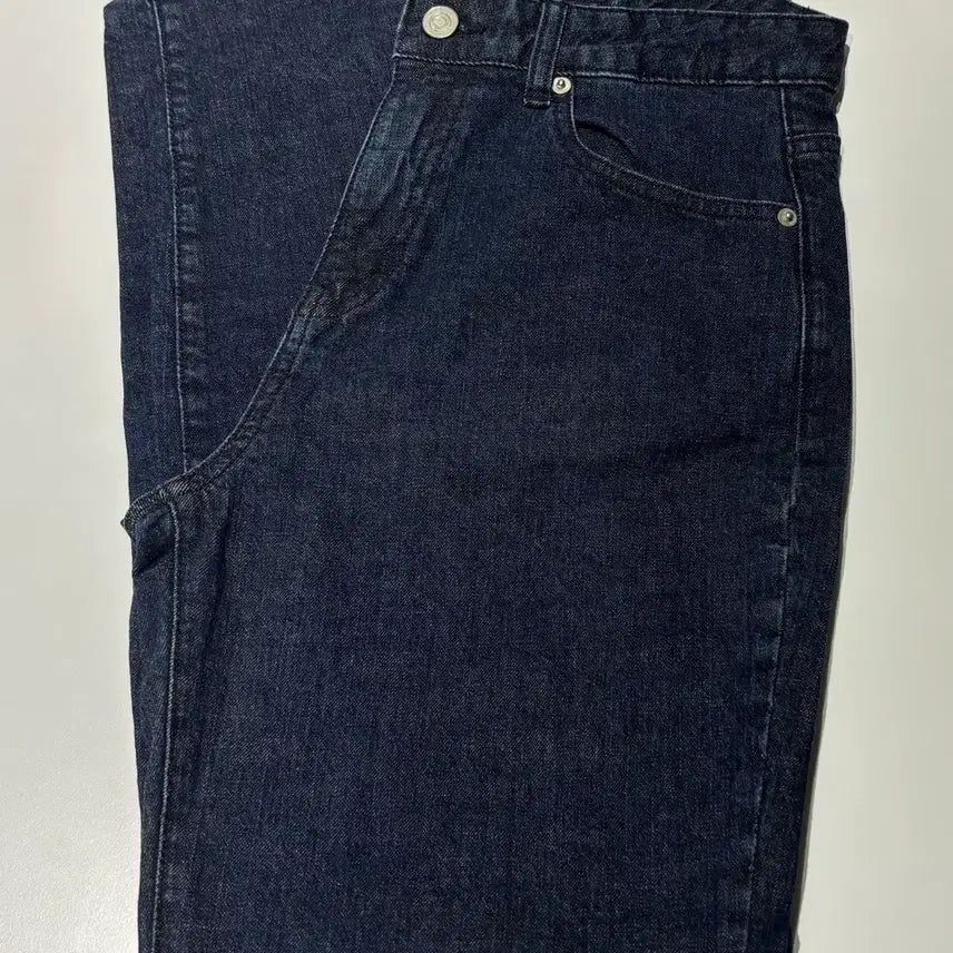 [BUNJANG] 8Seconds Women's Straight Fit Indigo Denim Pants (M) / 에잇세컨즈 데님 팬츠