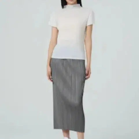 [BUNJANG] Issey Miyake Pleats Please Basic Grace Skirt - Grey Antique Silver / 이세이야케 SSF몰 베이직 그레이스커트