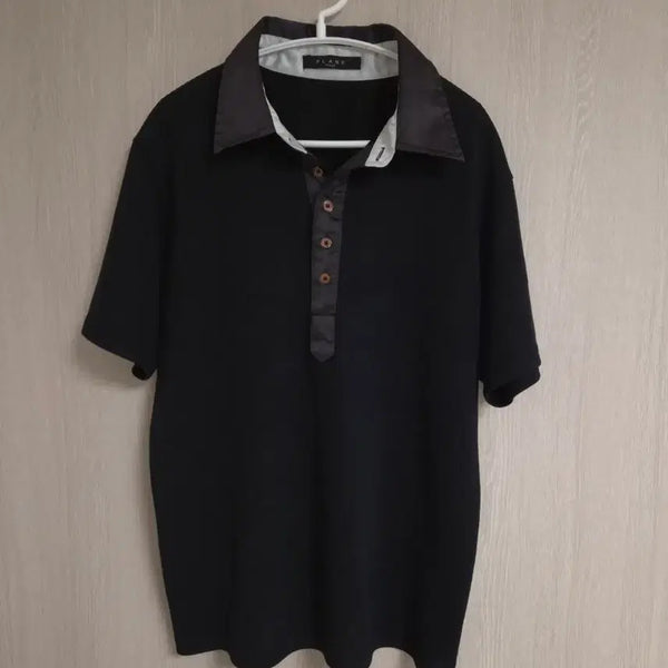 [BUNJANG] FAME Italy Black Collar T-Shirt / 프라메 이태리 블랙 카라티 95-100