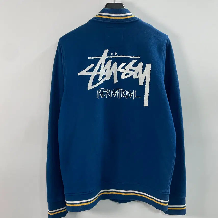 [BUNJANG] Stussy Big Logo Cotton Varsity Jacket / 스투시 빅로고 코튼 바시티 자켓 (on.686)