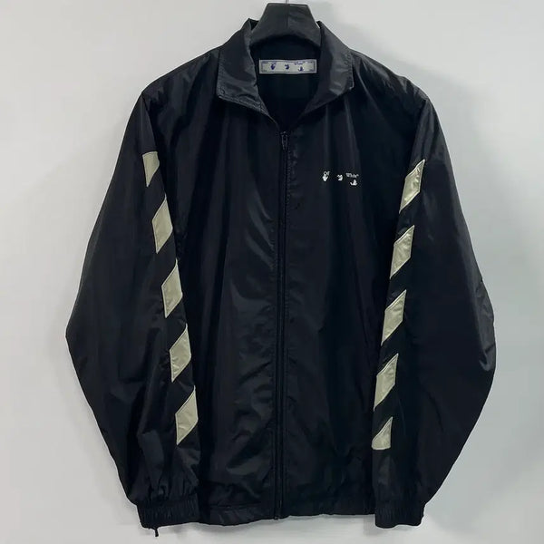 [BUNJANG] Off-White Diagonal Track Windbreaker Jacket / 오프화이트 다이애그널 트랙 바람막이 (on.1067)