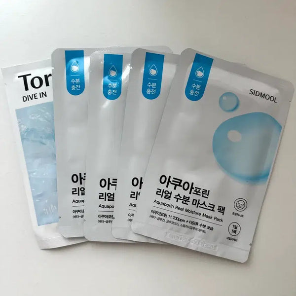 [BUNJANG] Sidmool & Torriden Hydrating Mask Bundle Set / 일괄) 시드물 수분 마스크팩, 토리든 히알루론산 마스크팩