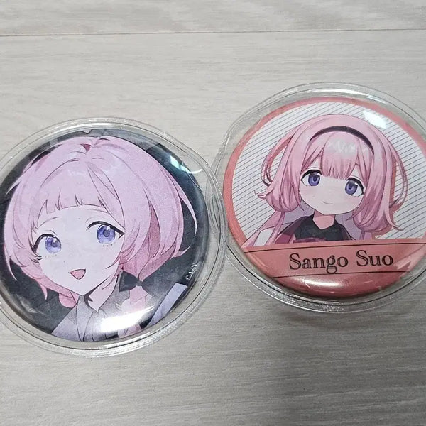 [BUNJANG] Nijisanji Suo San go 2-Piece Can Badge Set / 니지산지 스오 산고 캔뱃지 2개 세트