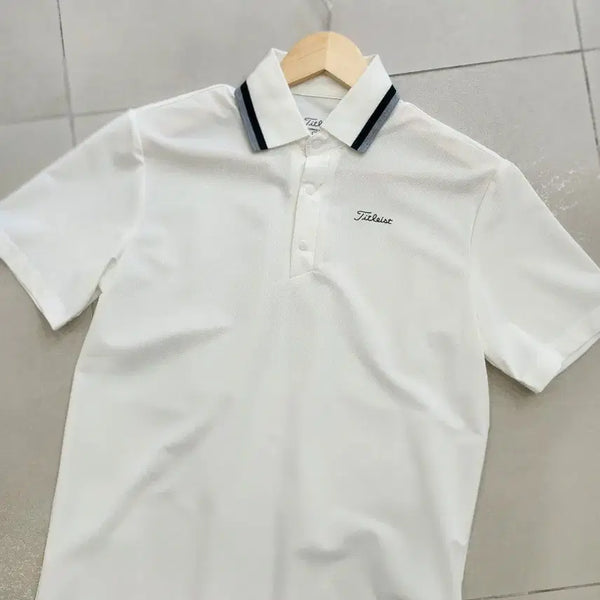 [BUNJANG] Titleist Short Sleeve Polo Shirt White XXL / 타이틀리스트 반팔 카라티 화이트 110