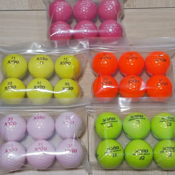 [BUNJANG] XXIO A-Grade 3-Piece Color Lost Golf Balls (30 Count) / 젝시오 A급 3피스 컬러 로스트볼 30구 중고골프공 -무료배송-